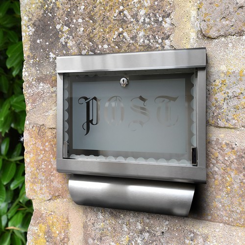 Edelstahl briefkasten - edelstahl,