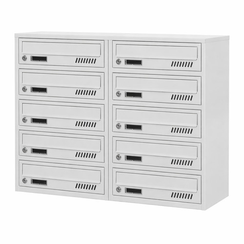 Fach briefkastenanlage grau - briefkastenanlage,