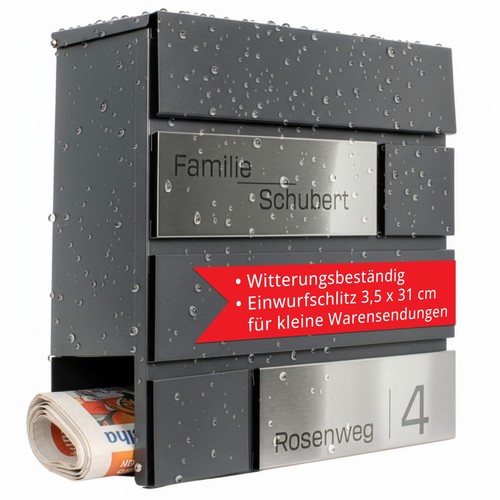 Grafner briefkasten edelstahl - briefkasten,