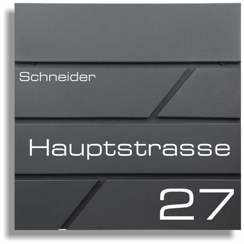 Design anthrazit briefkasten - anthrazit,